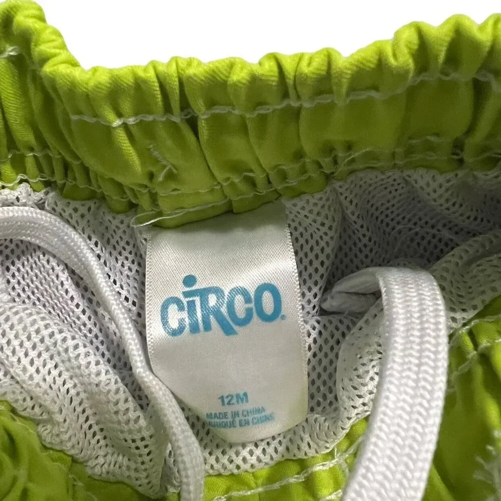 Circo Sz 12m Pixelated Monster Rashguard & Swim Trunks